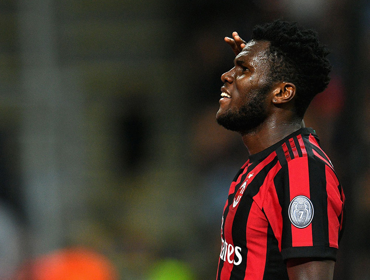 Franck Kessie a in action for AC Milan
