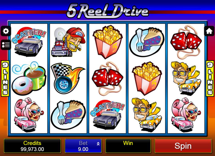 Play 5 Reel Drive Slot Machine at Betway Casino