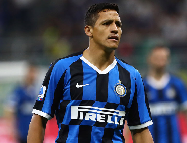Alexis Sanchez in action for Inter