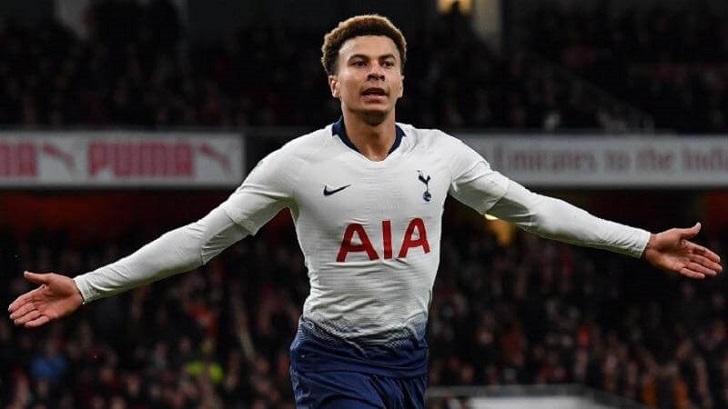 Dele Alli in action for Tottenham.