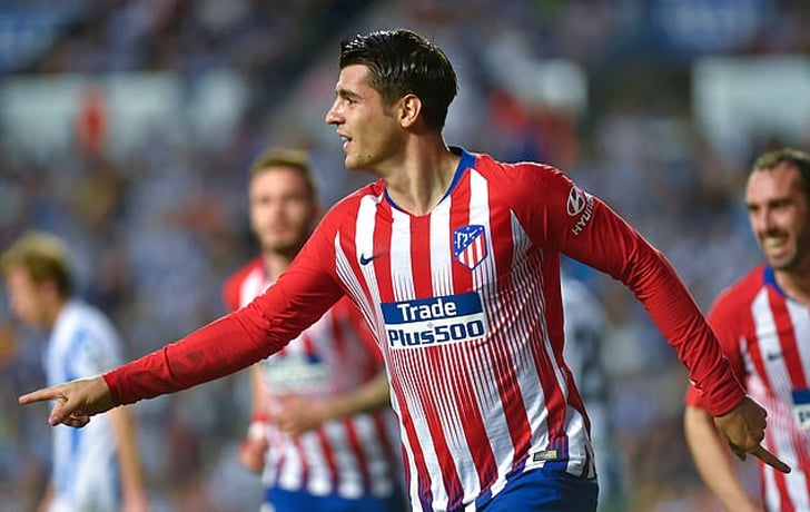 Alvaro Morata in action for Atletico Madrid