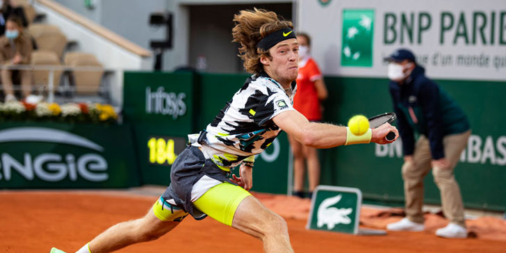 Andrey Rublev in action