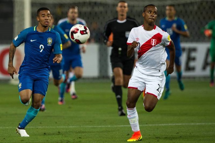 Brazil and Peru have met in 45 previous matches