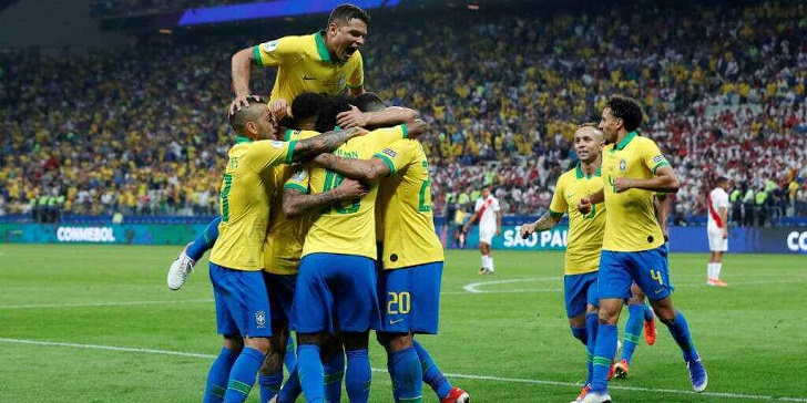 Brazil hammered Peru 5-0 in the group stage Brazil hammered Peru 5-0 in the group stage