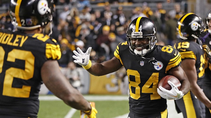 Antonio Brown celebrates another touchdown