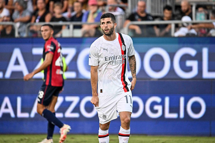 Christian Pulisic of AC Milan Christian Pulisic of AC Milan