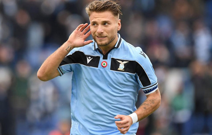 Ciro Immobile in action for Lazio