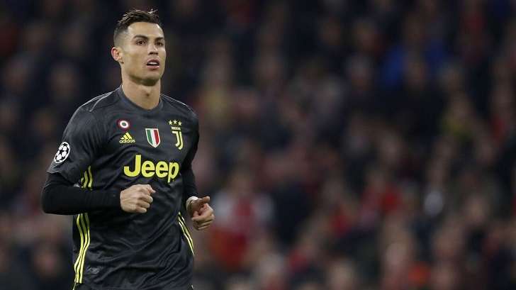 Cristiano Ronaldo in action for Juventus.