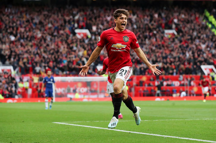 Daniel James in action for United
