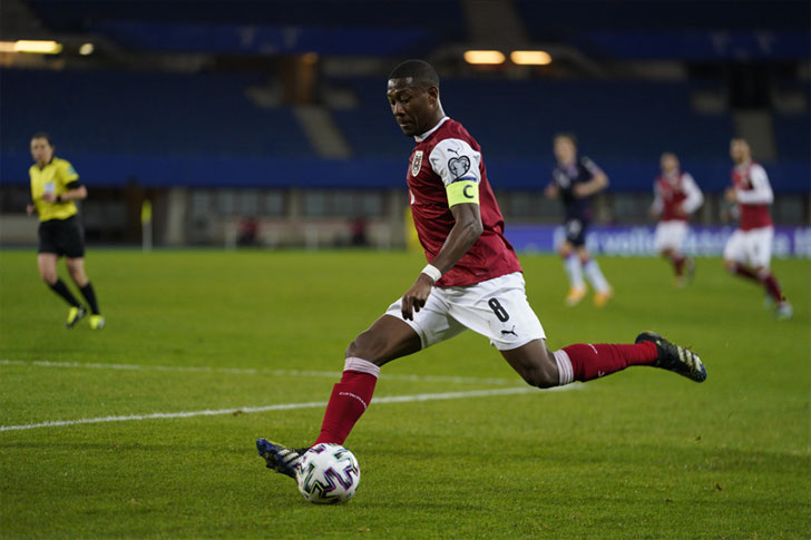 David Alaba of Austria David Alaba of Austria