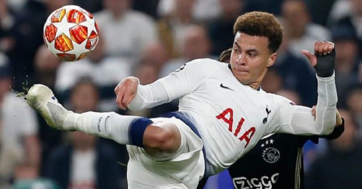 Dele Alli in action for Tottenham.