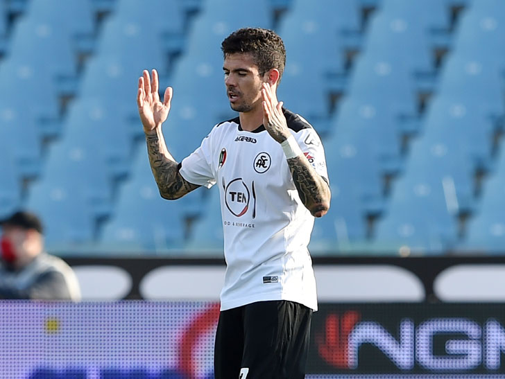 Diego Farias of Spezia Diego Farias of Spezia