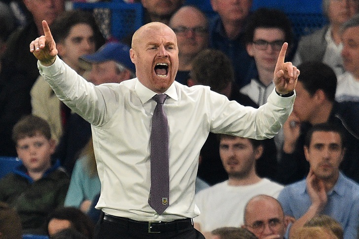Sean Dyche animated on the touchline