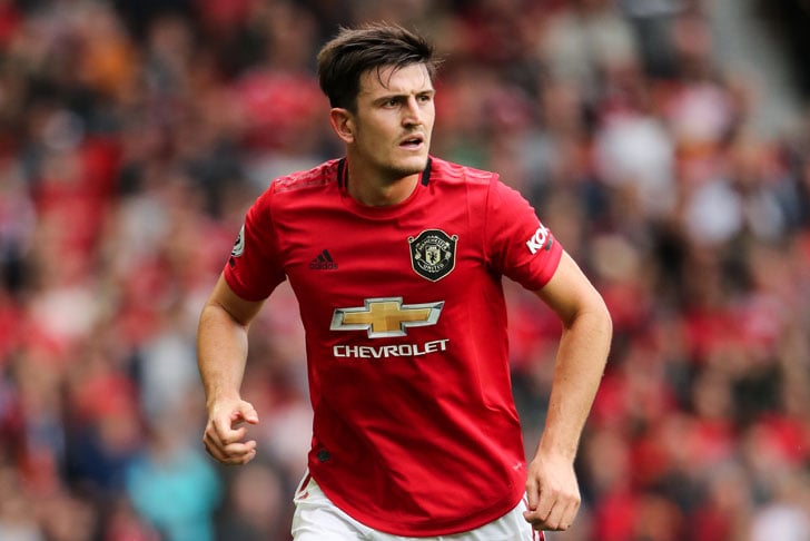 Harry Maguire in action for Man Unite Harry Maguire in action for Man Unite