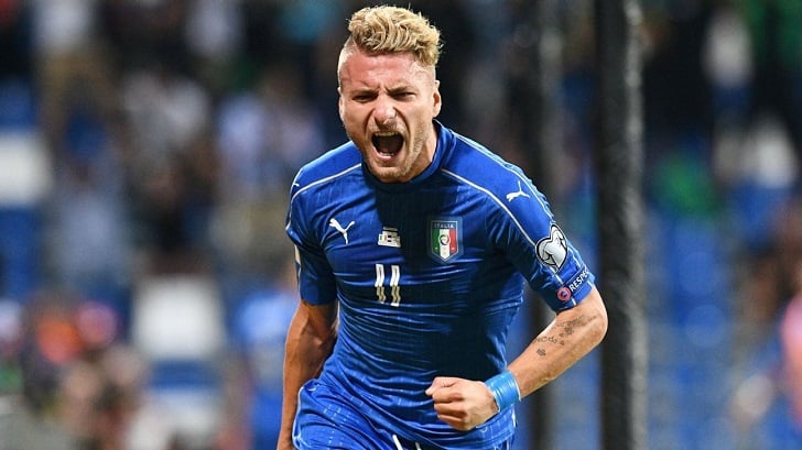 Immobile celebrates a match-winning goal