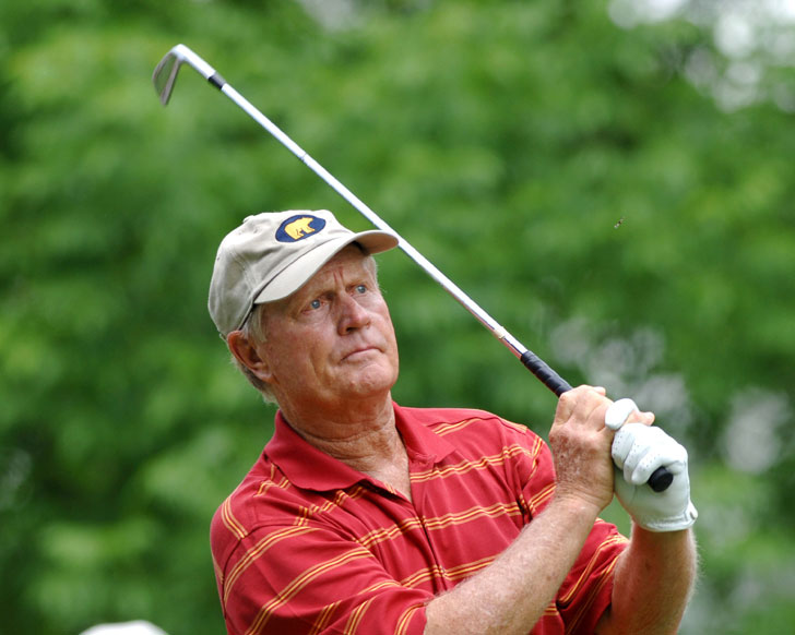 Jack Nicklaus in action