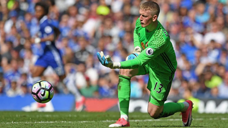 Joe Pickford in action for Everton