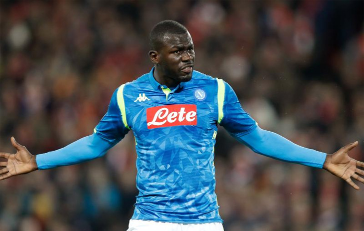 Kalidou Koulibaly in action for Napoli.