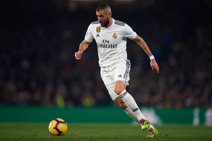 Karim Benzema in action for Real Madrid.