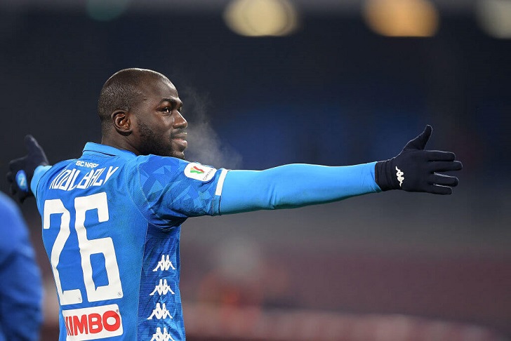 Kalidou Koulibaly in action for Napoli.