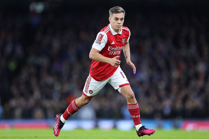 Leandro Trossard of Arsenal Leandro Trossard of Arsenal