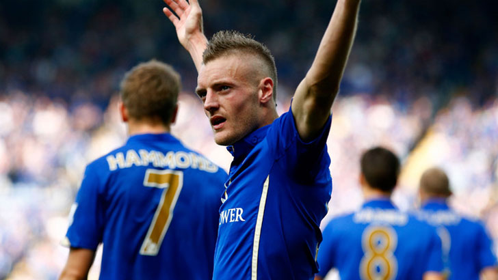 Leicester City striker Jamie Vardy