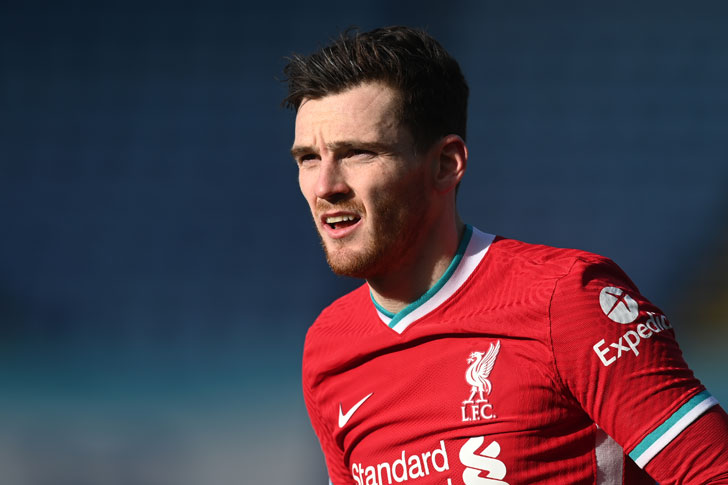 Liverpool defender Andrew Robertson