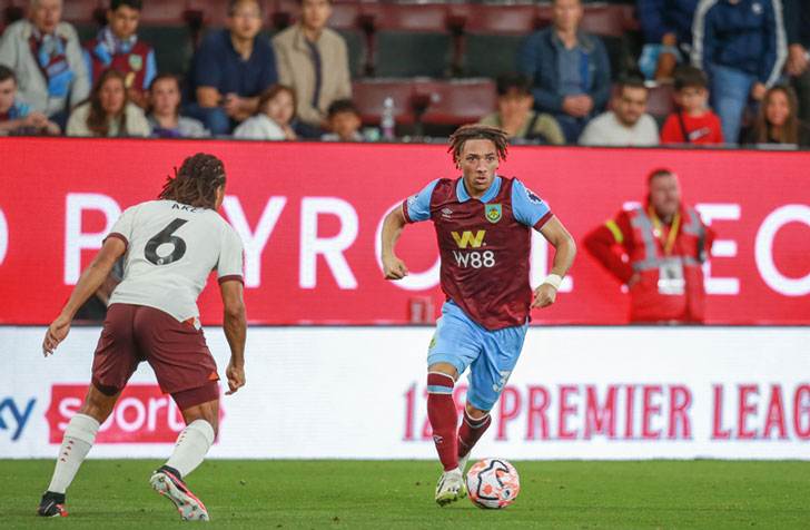 Luca Koleosho of Burnley