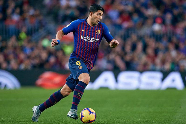 Luis Suarez in action for Barcelona