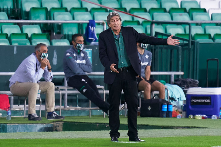 Real Betis manager Manuel Pellegrini