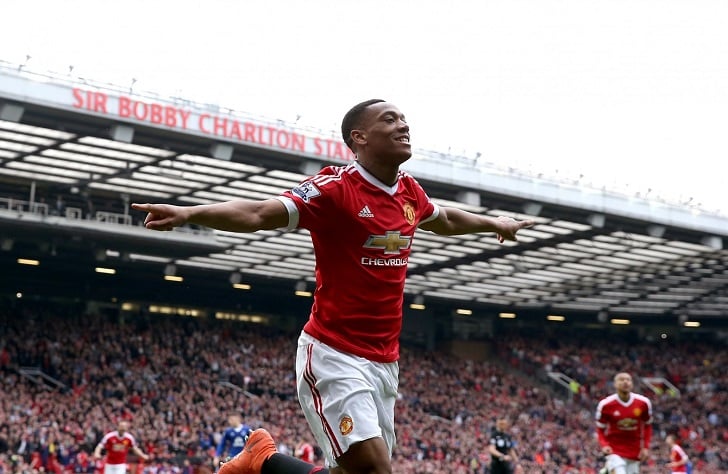 Martial scores United's 1000th goal