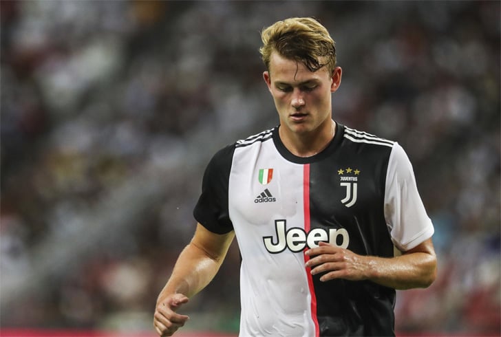 Matthijs de Ligt in action for Juventus.