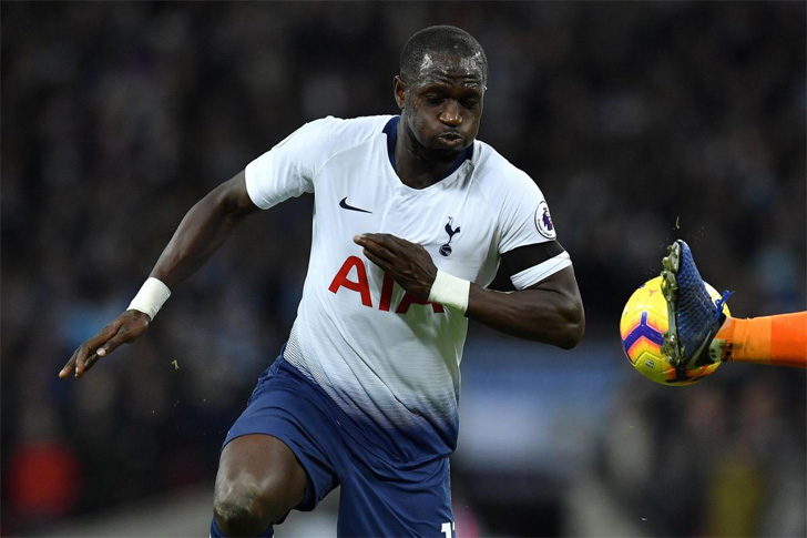 Moussa Sissoko in action for Tottenham Hotspur