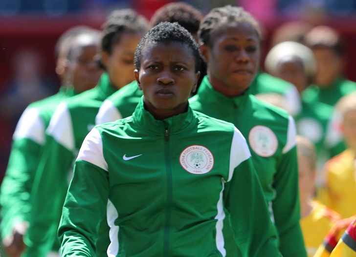 Nigeria midfielder Evelyn Nwabuoko Nigeria midfielder Evelyn Nwabuoko