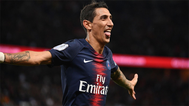 Paris Saint-Germain attacker Angel Di Maria