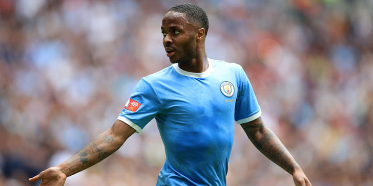 Manchester City winger Raheem Sterling