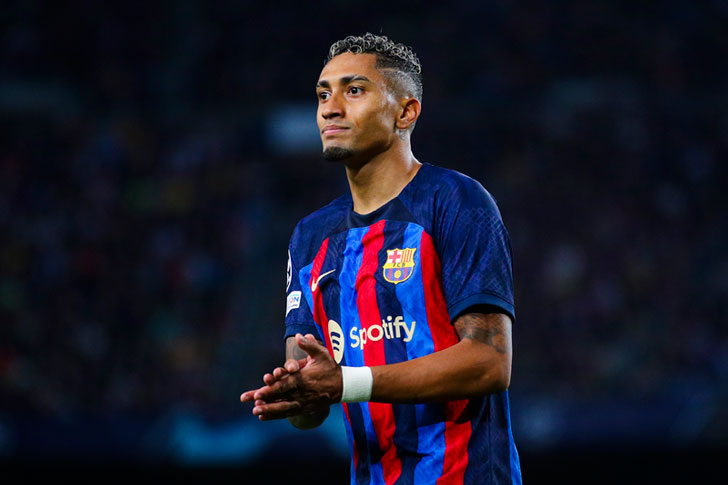 Raphinha of Barcelona Raphinha of Barcelona