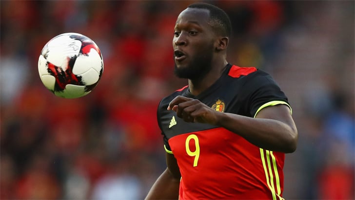 Romelu Lukaku in action for Belgium.