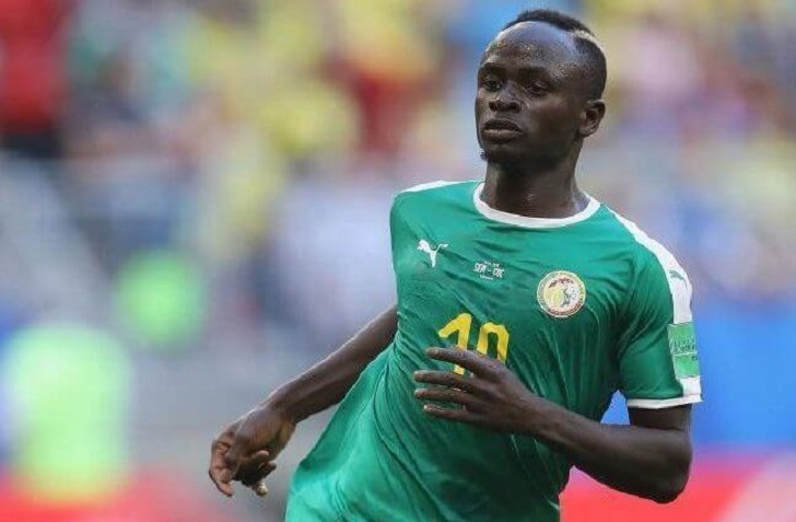 Sadio Mane in action for Senegal