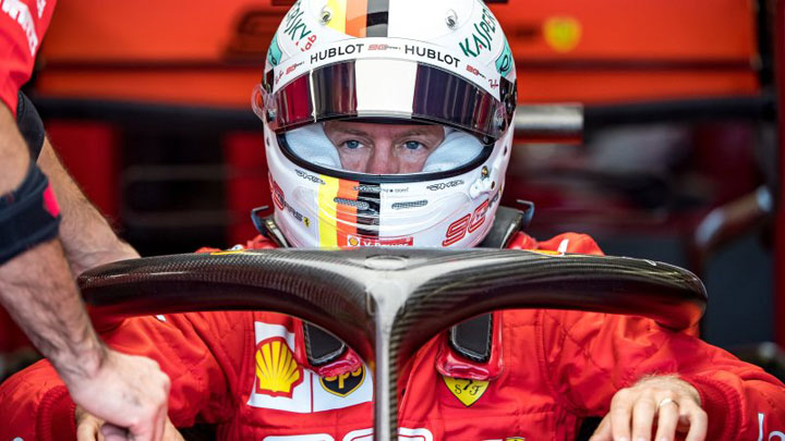 Sebastian Vettel of Ferrari Sebastian Vettel of Ferrari