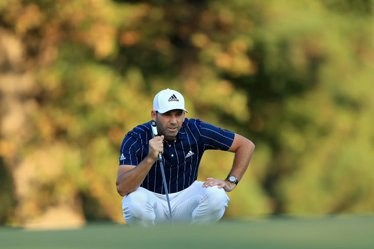 Sergio Garcia in action Sergio Garcia in action