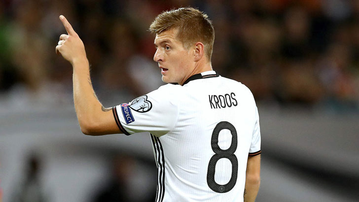 Toni Kroos in action for Germany