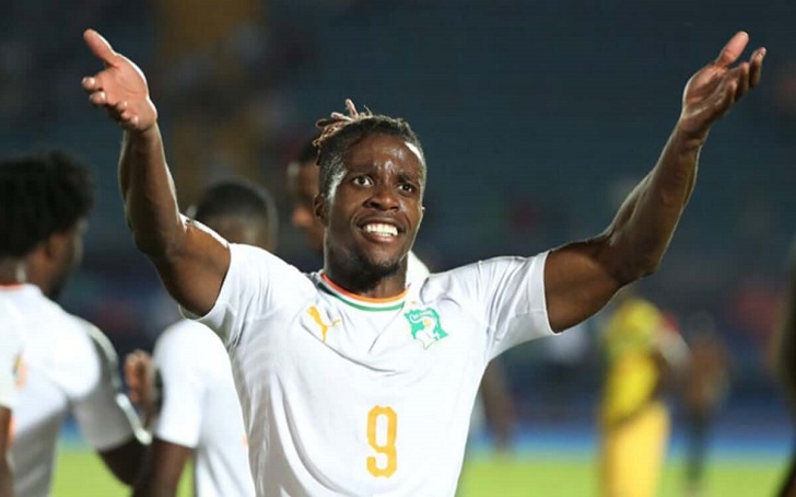 Wilfried Zaha in action for Ivory Coast