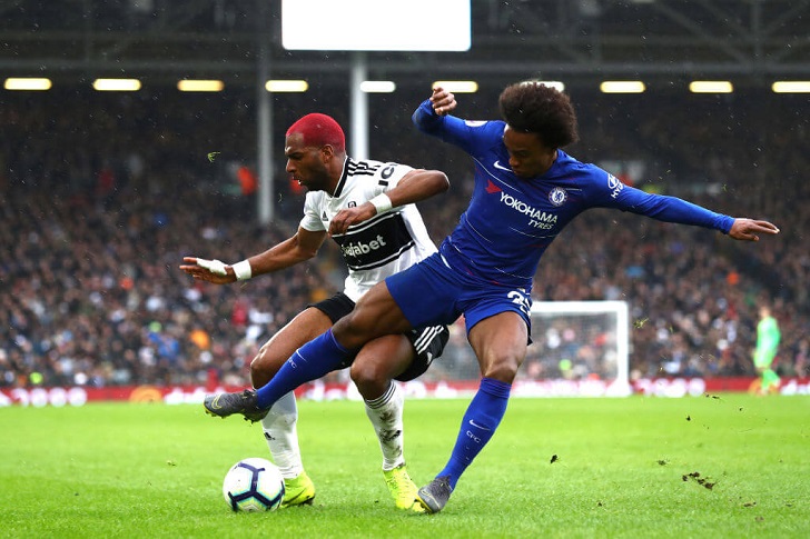 Willian in action for Chelsea.