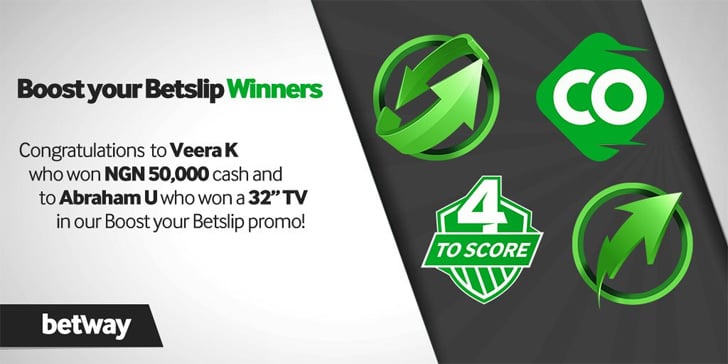 Boost your Betslip promo winners