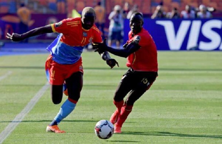 Yannick Bolaise in action for DR Congo