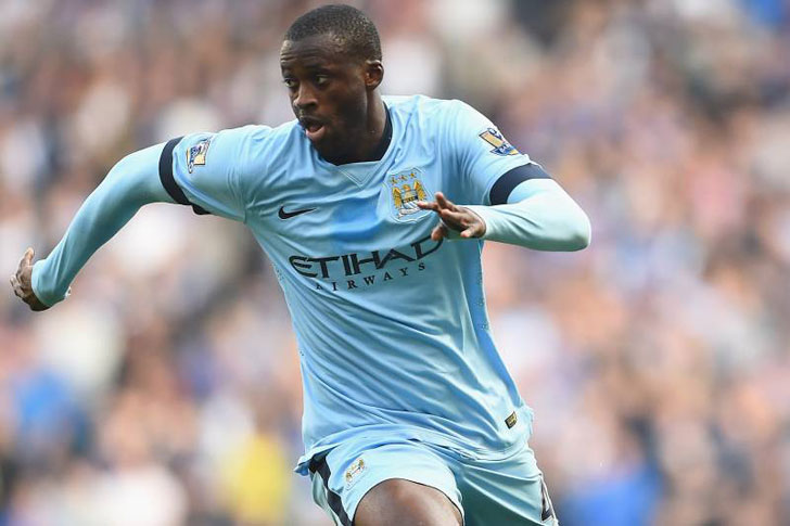 Yaya Toure in action for Man City