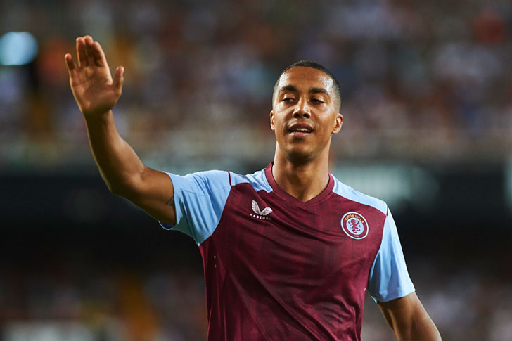Youri Tielemans of Aston Villa Youri Tielemans of Aston Villa