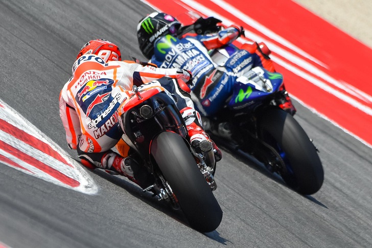 MotoGP high speed cornering