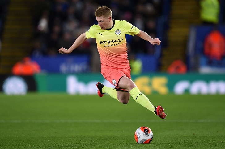 Kevin de Bruyne unmatched in the midfield
